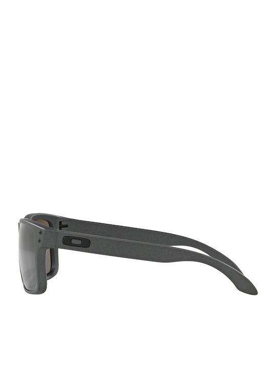 Oakley Holbrook Men's Sunglasses with Gray Plastic Frame and Silver Polarized Mirror Lens OO9102-B5