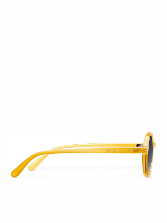 Meller Kribi Unisex Sonnenbrille mit Gelb Kunststoff Gestell und Schwarz Linse KR-AMBCAR