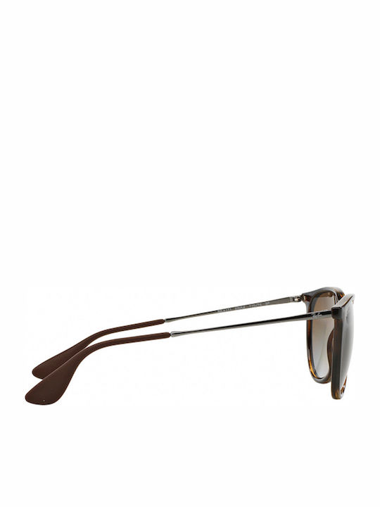 Ray Ban Erika Women's Sunglasses with Brown Tartaruga Frame and Brown Gradient Lens RB4171 710/T5