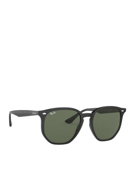 Ray Ban Unisex Sunglasses with Black Plastic Frame and Green Lens RB4306 601/71