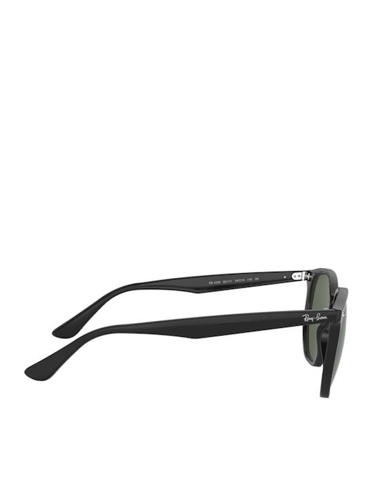 Ray Ban Unisex Sunglasses with Black Plastic Frame and Green Lens RB4306 601/71