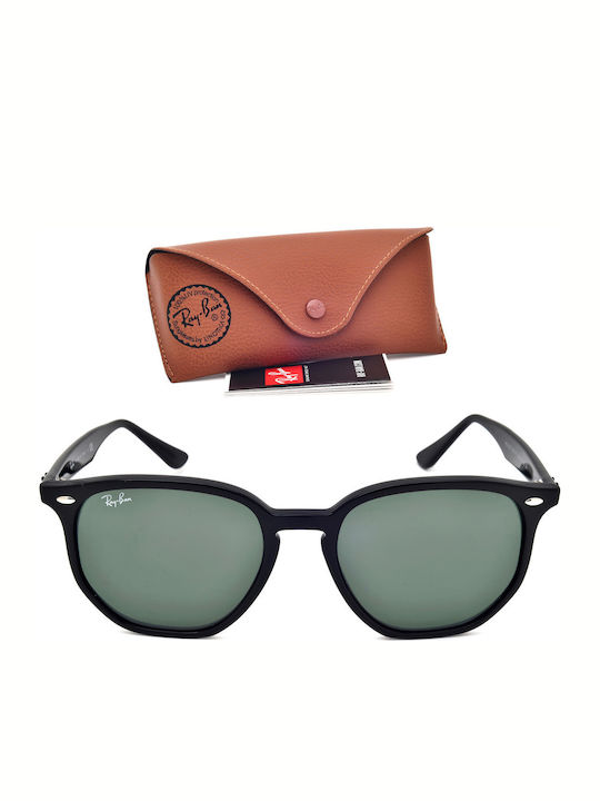 Ray Ban Unisex Sunglasses with Black Plastic Frame and Green Lens RB4306 601/71