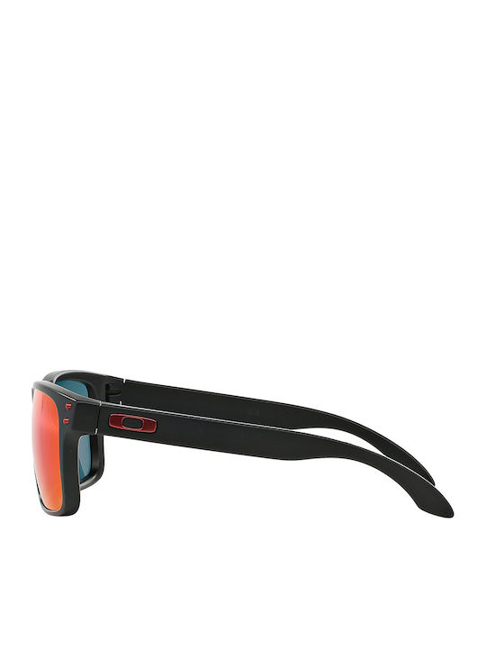 Oakley Holbrook Men's Sunglasses with Black Plastic Frame and Purple Mirror Lens OO9102-36