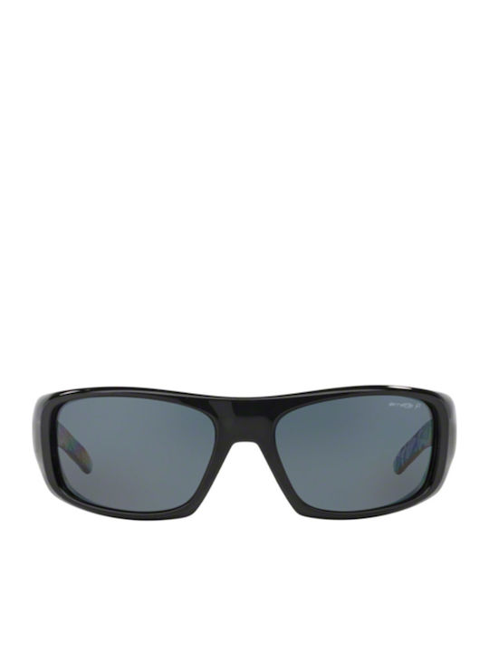 Arnette Men's Sunglasses with Black Plastic Frame and Black Polarized Lens AN4182 214981