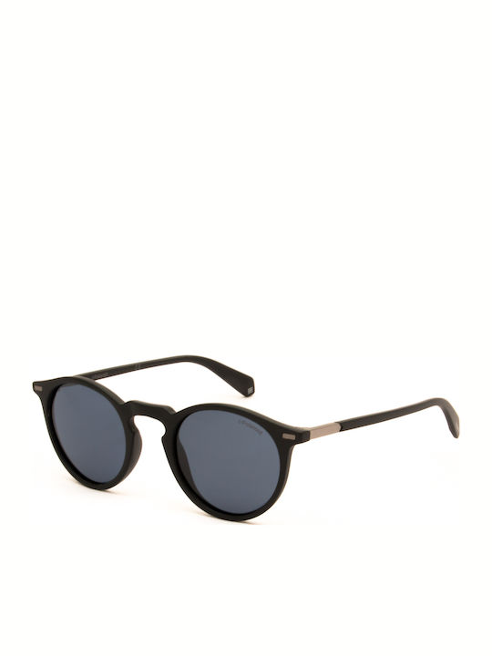 Polaroid Men's Sunglasses with Black Plastic Frame and Blue Lens PLD2086S 003/C3