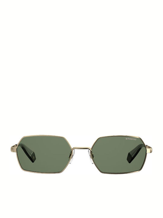 Polaroid Sonnenbrillen mit Gold Rahmen und Grün Polarisiert Linse PLD6068/S PEF/UC