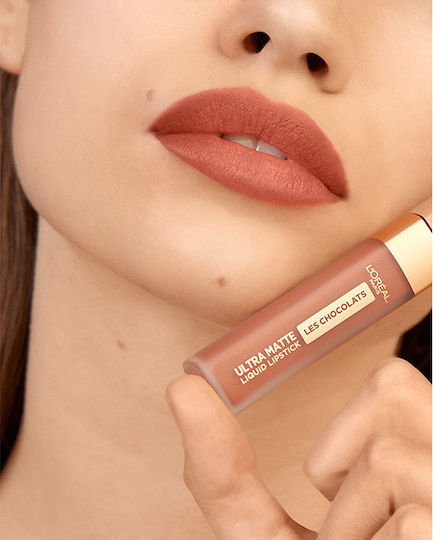 L'Oreal Paris Les Chocolates Ultra Matte Long Lasting Liquid Lipstick Matte 862 Volupto Choco 7.6ml