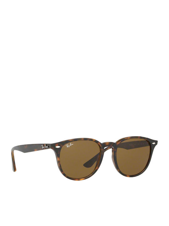 Ray Ban Unisex Sunglasses with Brown Tartaruga Plastic Frame and Brown Lens RB4259 710/73