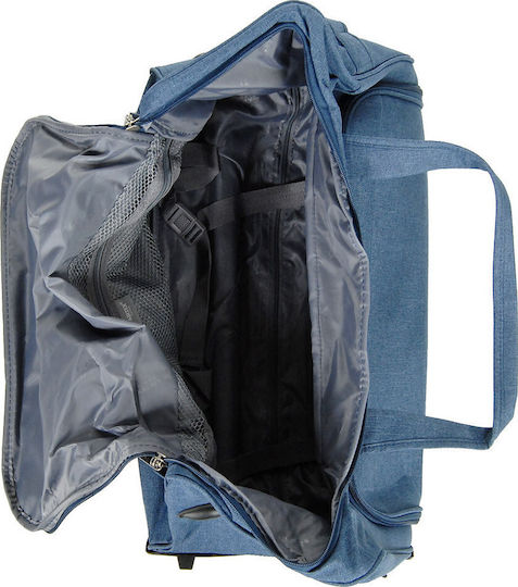 Airtex Paris Sack Voyage 100lt Blue with Wheels Fabric L73xW36xH38cm