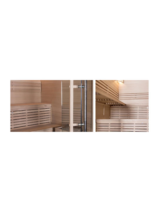 Wellis Sauna Serenis Hemlock Saună pentru 4 Persoane Interior L180xW150xH210cm