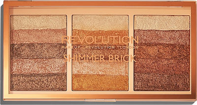 Revolution Beauty Shimmer Brick Eye Shadow Palette in Solid Form 12gr