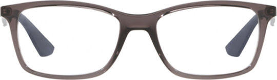 Ray Ban Plastic Eyeglass Frame Gray RB7047 5848