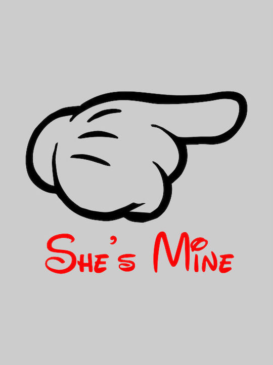 She's Mine T-shirt - GREY MELANGE