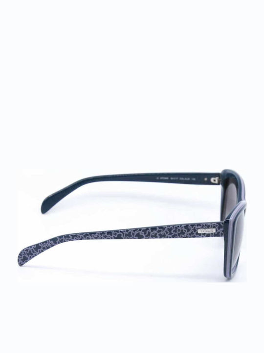 Tous Women's Sunglasses with Navy Blue Plastic Frame and Green Lens 948 0L20