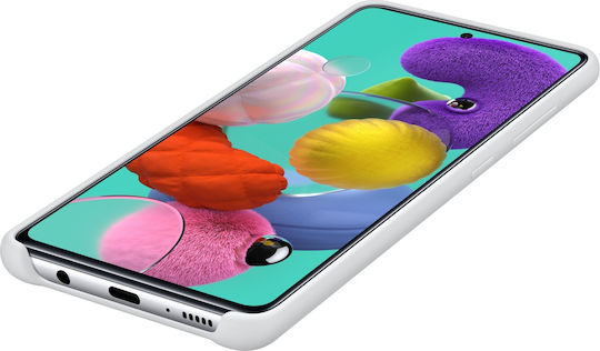 Samsung Back Cover Silicone White (Galaxy A51)