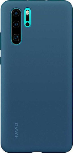 Huawei Silicon Case Back Cover Silicon Albastru (Huawei P30 Pro)