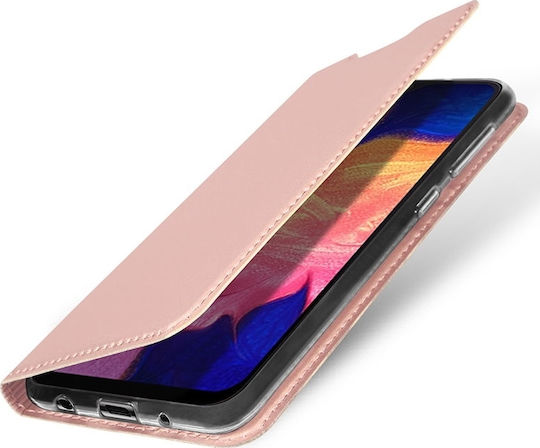 Dux Ducis Skin Pro Book Δερματίνης Ροζ Χρυσό (Galaxy A40)