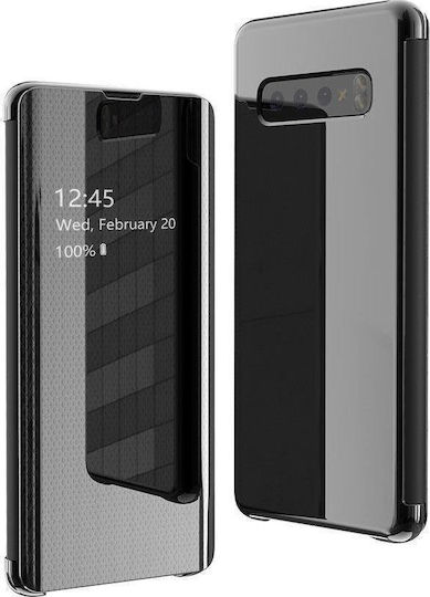 Hurtel Clear View Book Πλαστικό Μαύρο (Galaxy S10)