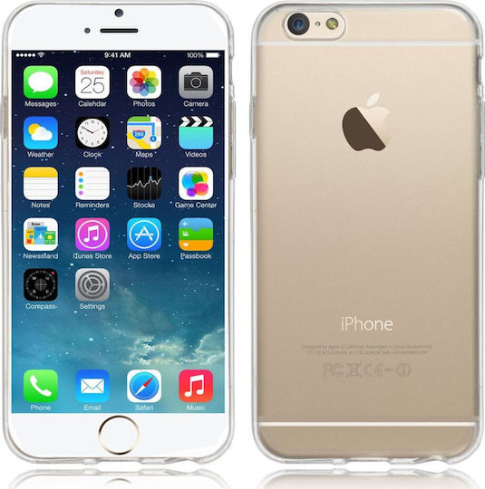 Forcell Silicone Back Cover 0.3mm Transparent for iPhone 8/7 Plus