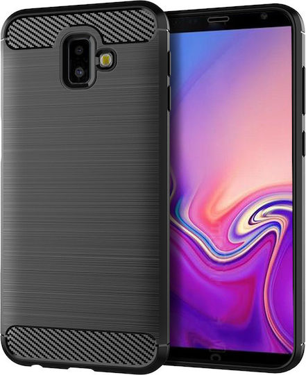 Hurtel Plus 2018 Back Cover Plastic Negru (Galaxy J6+)