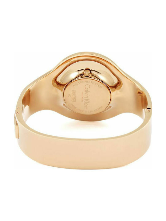 Calvin Klein Seamless Watch with Pink Gold Metal Bracelet