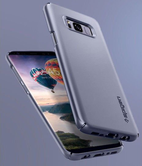 Spigen Thin Fit Задна корица Пластмаса Лилав (Galaxy S8)