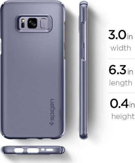 Spigen Thin Fit Задна корица Пластмаса Лилав (Galaxy S8)