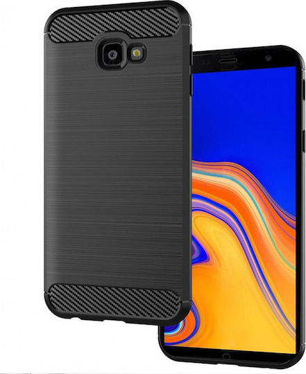Hurtel Plus 2018 Umschlag Rückseite Kunststoff Schwarz (Galaxy J4+)