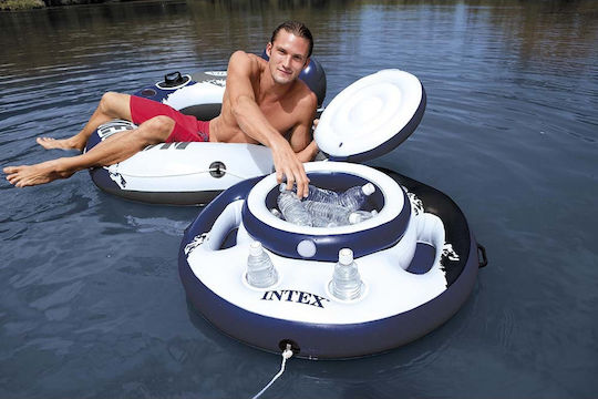 Intex Saltea Gonflabilă Suport Pentru Băuturi Albastră 89cm