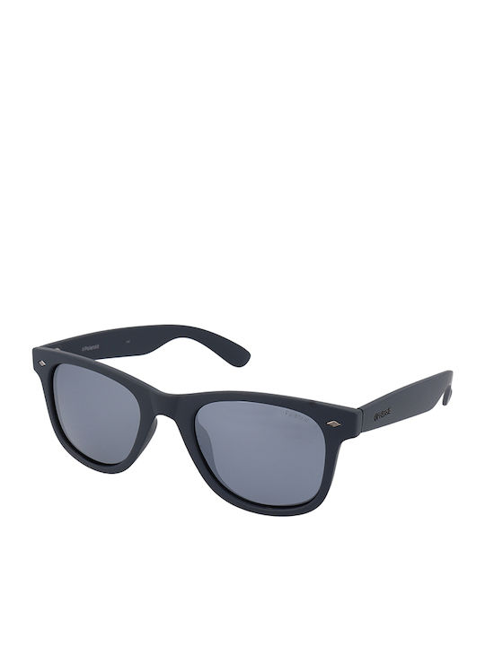 Polaroid Men's Sunglasses with Blue Acetate Frame and Blue Polarized Mirrored Lenses PLD 1016/S MY7/JB