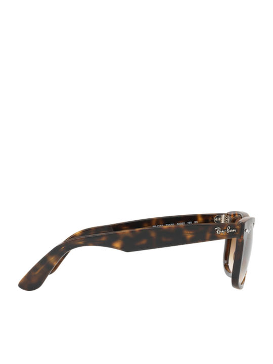 Ray Ban Wayfarer Ease Unisex Sunglasses with Brown Tartaruga Plastic Frame and Brown Gradient Lens RB4340 710/51