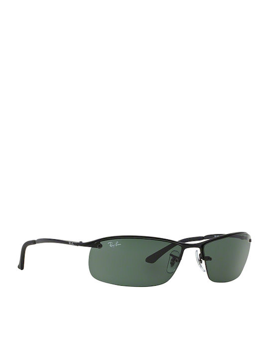 Ray Ban Унисекс Слънчеви Очила с Черна Метална Рамка и Зелени Стъкла RB3183 006/71