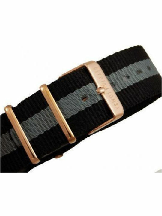 Devota & Lomba Men's Watch 42mm Battery with Fabric Strap