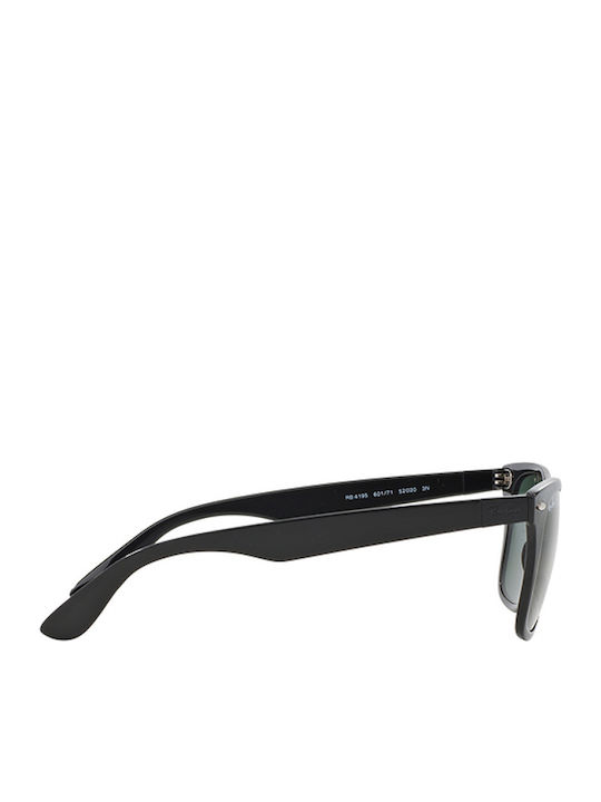 Ray Ban Wayfarer Literforce Unisex Ochelari de soare cu Negru Cadru și Verde Polarized Lentilă