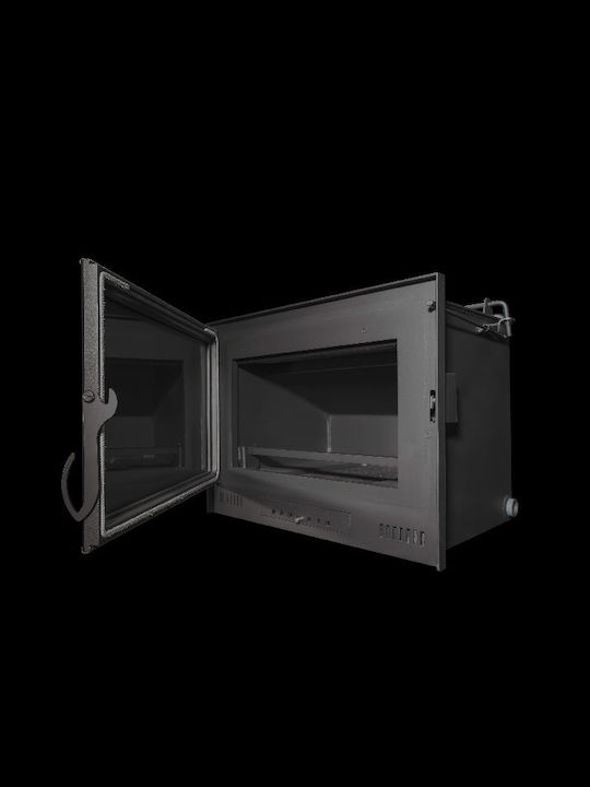 Metlor Mini Vitrus ACW/CS Ενεργειακό Τζάκι Κασέτα Ξύλου Καλοριφέρ 26.6kW Ίσιο με Ανοιγόμενη Πόρτα Κλειστού Δοχείου