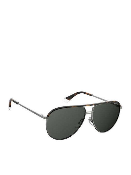 Polaroid Men's Sunglasses with Brown Metallic Frame and Black Polarized Lenses PLD2089/S/X 31Z