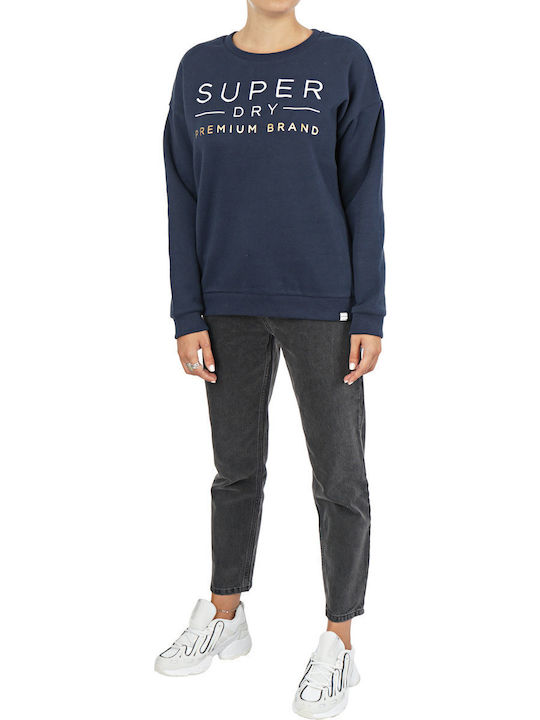 Applique Γυναικείο Φούτερ Navy Μπλε
