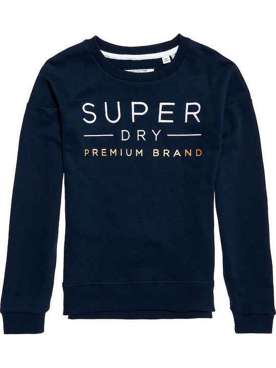 Applique Γυναικείο Φούτερ Navy Μπλε
