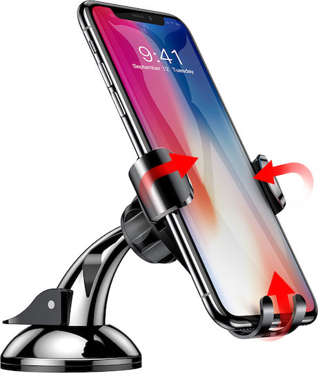 Baseus Osculum Car Mobile Mount with Adjustable Hooks Black