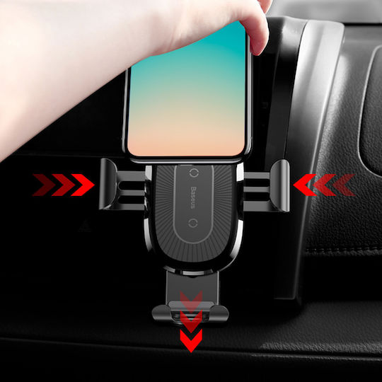 Baseus Gravity Gerätehalterung für Handys im Auto 4 Zoll - 6,5 Zoll mit verstellbaren Haken Schwarz