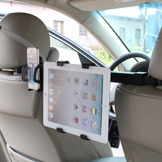 Factory TH-1389 Suport Auto pentru Telefon & Tabletă cu cârlige reglabile Neagră