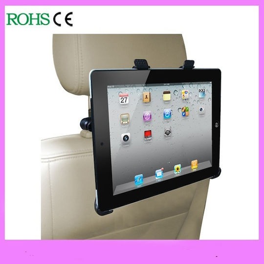 Suport pentru iPad și Tabletă pentru Tetieră Auto Suport Auto pentru Telefoane Mobile și Tablete cu Cârlige Reglabile Neagră