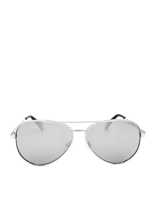 Polaroid Sonnenbrillen mit Silber Rahmen und Gray Polarisiert Linse PLD6069/S/X YB7