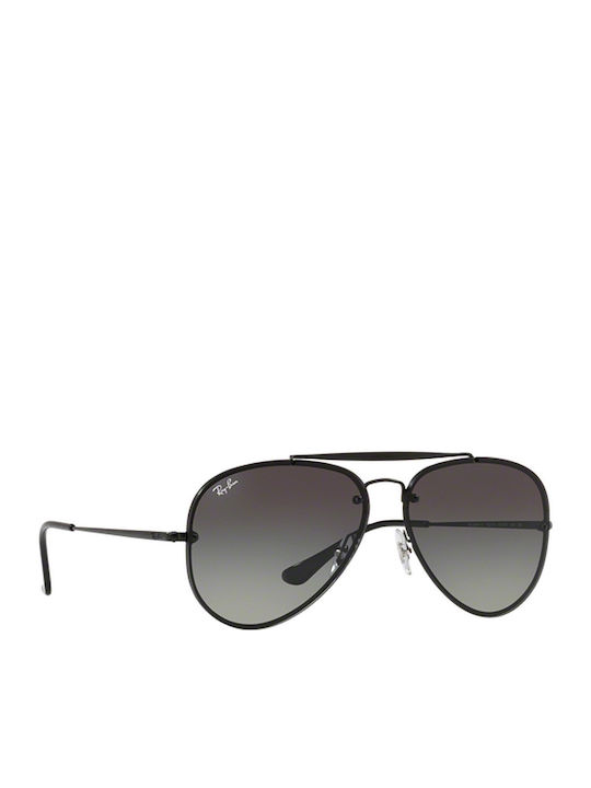 Ray Ban Blaze Aviator Men's Sunglasses with Black Metal Frame and Black Gradient Lens