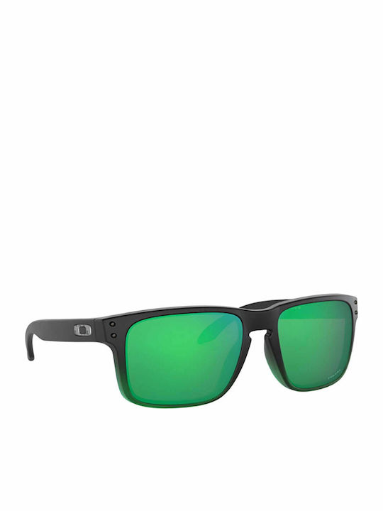 Oakley Holbrook Men's Sunglasses with Black Plastic Frame and Green Lens OO9102-E4