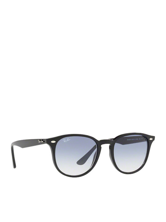 Ray Ban Unisex Sunglasses with Black Plastic Frame and Light Blue Gradient Lens RB4259 601/19