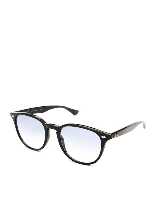 Ray Ban Unisex Sunglasses with Black Plastic Frame and Light Blue Gradient Lens RB4259 601/19