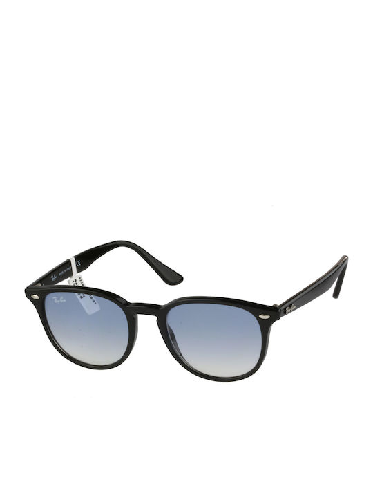 Ray Ban Unisex Sunglasses with Black Plastic Frame and Light Blue Gradient Lens RB4259 601/19