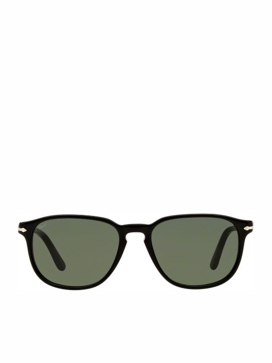 Persol PO3019S 95/31 Sunglasses with Black Plastic Frame and Green Lens PO3019S 95/31