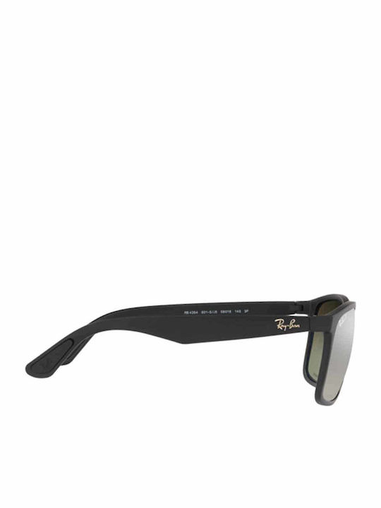 Ray Ban Chromance Мъжки Слънчеви Очила с Черна Пластмасова Рамка и Сребърни Поляризирани Огледални Лещи RB4264 601S/5J